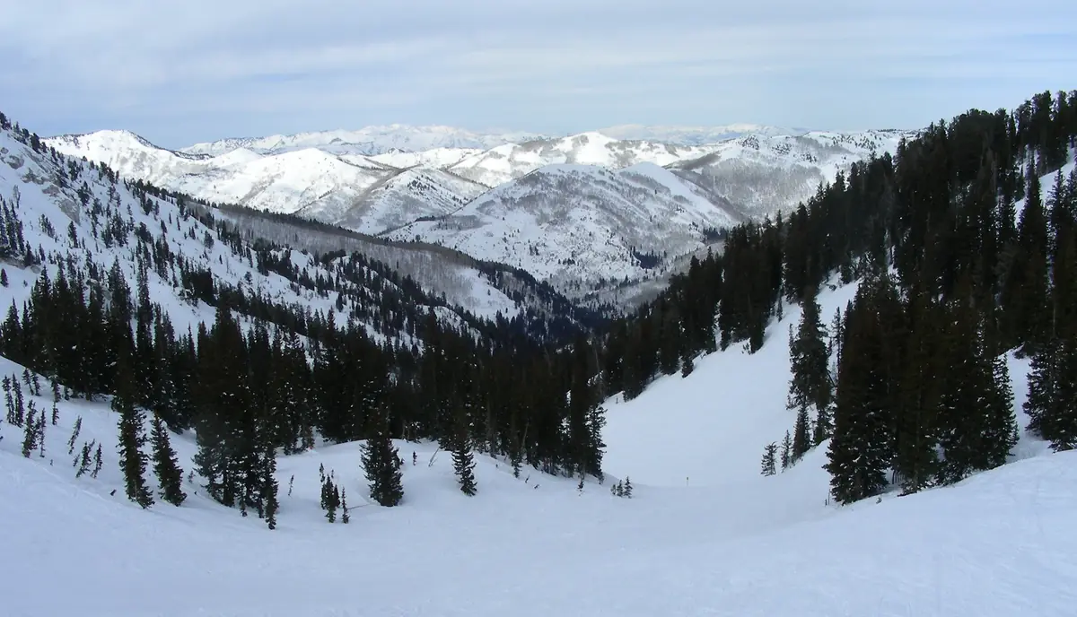 Snowy Honeycomb Canyon at Solitude Mountain Resort